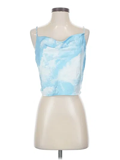 Pre-owned Forever 21 Sleeveless Top Blue Strapless Neckline Tops