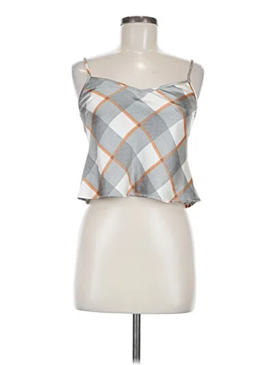 Pre-owned Forever 21 Sleeveless Top Gray Square Neckline Tops