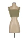 Forever 21 Sleeveless Top Green Strapless Neckline Tops In Green