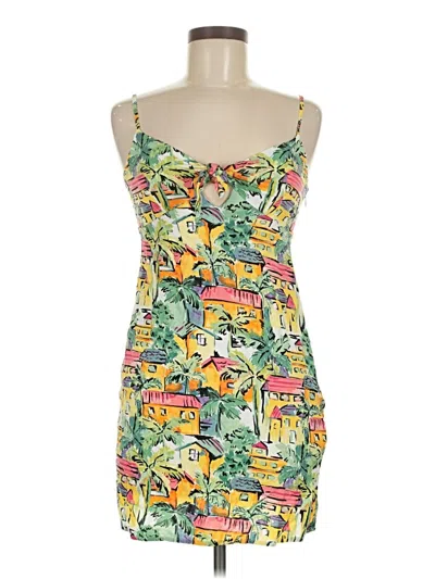Pre-owned Forever 21 Sleeveless Top Green Strapless Neckline Tops