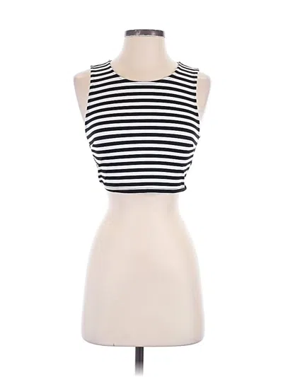 Pre-owned Forever 21 Sleeveless Top Ivory Boatneck Tops