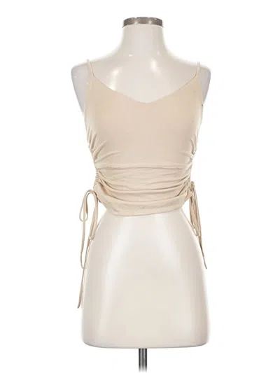 Pre-owned Forever 21 Sleeveless Top Ivory Halter Neckline Tops