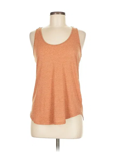 Pre-owned Forever 21 Sleeveless Top Orange Scoop Neck Tops