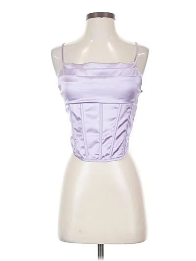 Forever 21 Sleeveless Top Purple Strapless Neckline Tops