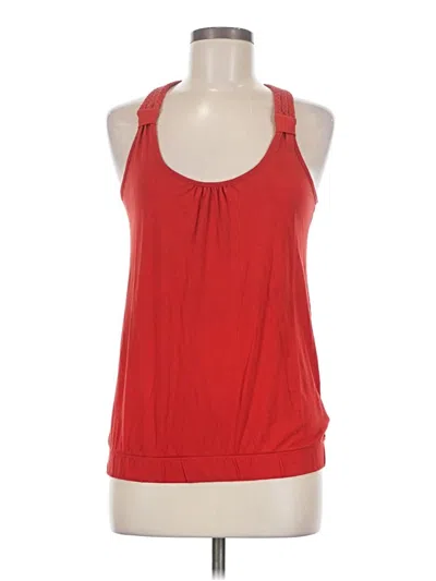 Pre-owned Forever 21 Sleeveless Top Red Halter Neckline Tops