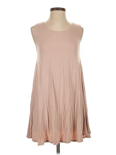 Pre-owned Forever 21 Sleeveless Top Tan Scoop Neck Tops