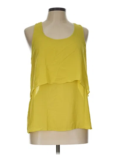 Forever 21 Sleeveless Top Yellow Halter Neckline Tops
