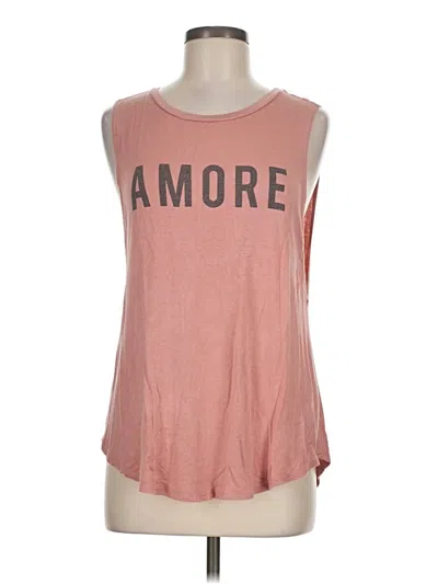 Pre-owned Forever 21 Sleeveless T-shirt In Pink