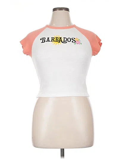 Forever 21 Sleeveless T-shirt In White