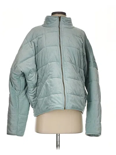 Pre-owned Forever 21 Snow Jacket In Teal