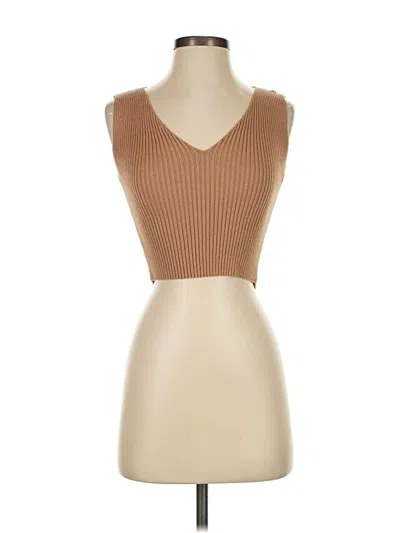 Pre-owned Forever 21 Sweater Vest In Brown