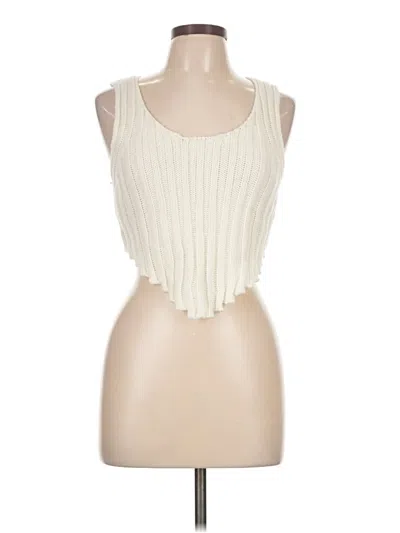Pre-owned Forever 21 Sweater Vest In Ivory