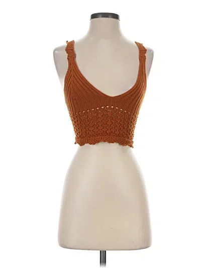 Forever 21 Sweater Vest In Orange