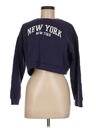 Pre-owned Forever 21 Sweatshirt In Blue