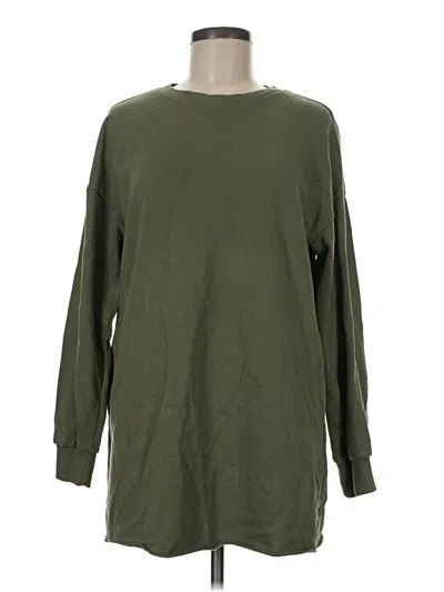Pre-owned Forever 21 Sweatshirt In Green