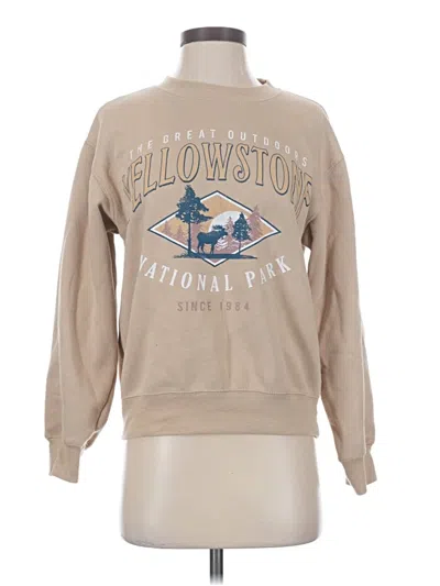 Pre-owned Forever 21 Sweatshirt In Tan