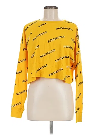 Pre-owned Forever 21 Sweatshirt In Yellow