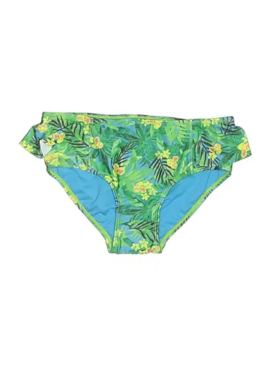 Pre-owned Forever 21 Swimsuit Bottoms In Green
