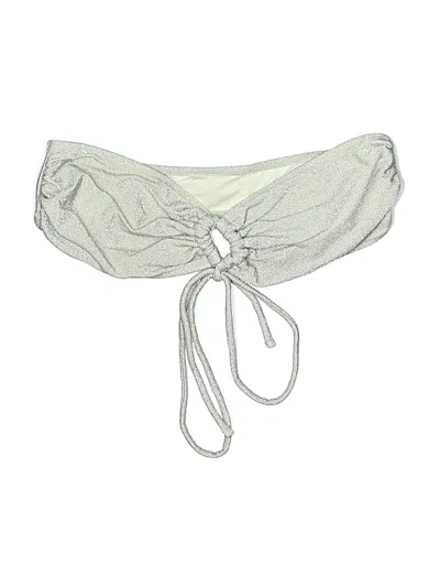 Pre-owned Forever 21 Swimsuit Bottoms In Silver