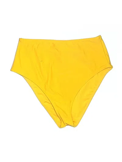 Pre-owned Forever 21 Swimsuit Bottoms In Yellow