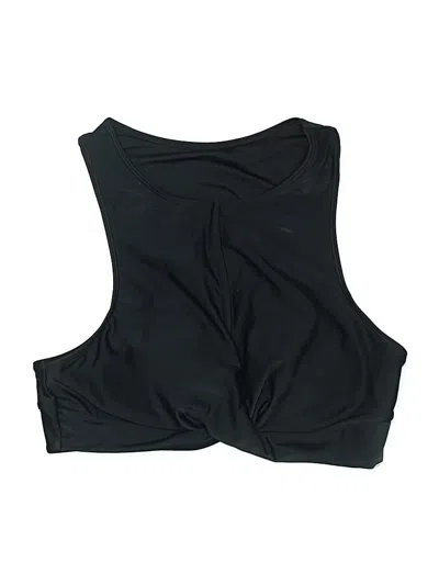 Pre-owned Forever 21 Swimsuit Top Black Swimwear