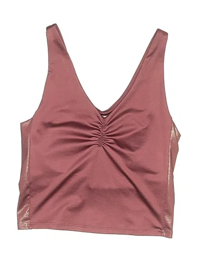 Pre-owned Forever 21 Swimsuit Top Burgundy Swimwear