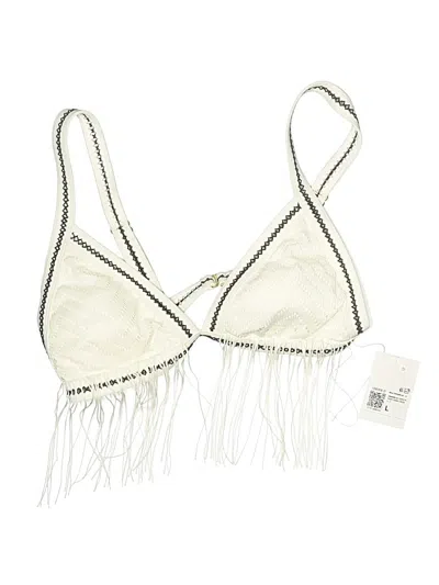 Forever 21 Swimsuit Top Ivory Swimwear