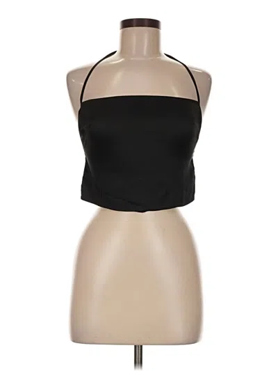 Pre-owned Forever 21 Tank Top Black Halter Neckline Tops