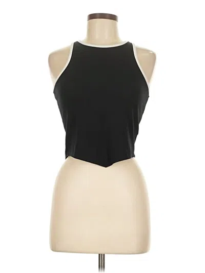 Pre-owned Forever 21 Tank Top Black Halter Neckline Tops