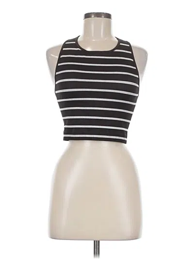 Pre-owned Forever 21 Tank Top Black Halter Neckline Tops