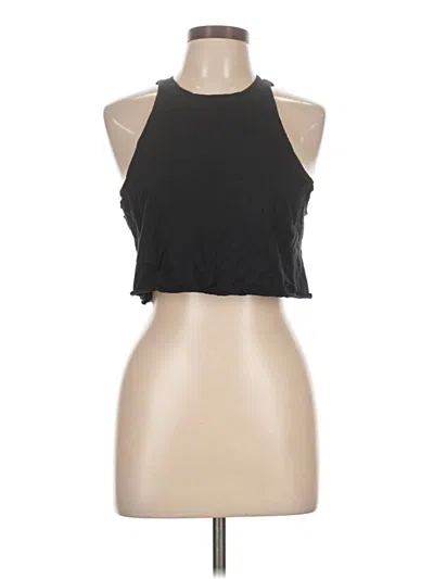 Pre-owned Forever 21 Tank Top Black Halter Neckline Tops