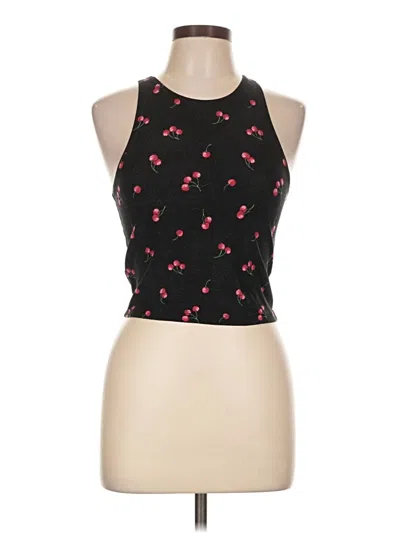 Pre-owned Forever 21 Tank Top Black Halter Neckline Tops