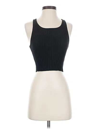 Pre-owned Forever 21 Tank Top Black Halter Neckline Tops