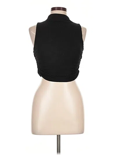 Pre-owned Forever 21 Tank Top Black Halter Neckline Tops