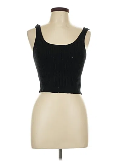Pre-owned Forever 21 Tank Top Black Strapless Neckline Tops