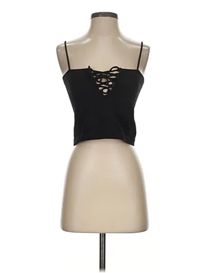 Pre-owned Forever 21 Tank Top Black Strapless Neckline Tops