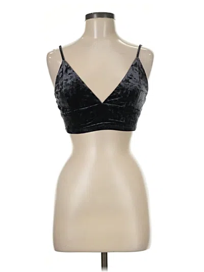 Pre-owned Forever 21 Tank Top Black Strapless Neckline Tops