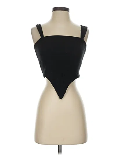 Pre-owned Forever 21 Tank Top Black Strapless Neckline Tops