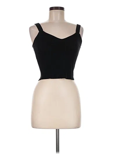 Pre-owned Forever 21 Tank Top Black Strapless Neckline Tops