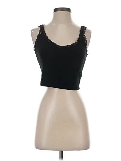 Pre-owned Forever 21 Tank Top Black Sweetheart Neckline Tops