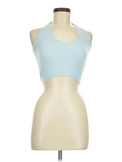 Pre-owned Forever 21 Tank Top Blue Halter Neckline Tops
