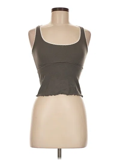 Pre-owned Forever 21 Tank Top Brown Strapless Neckline Tops