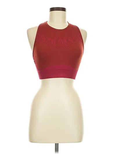 Pre-owned Forever 21 Tank Top Burgundy Halter Neckline Tops