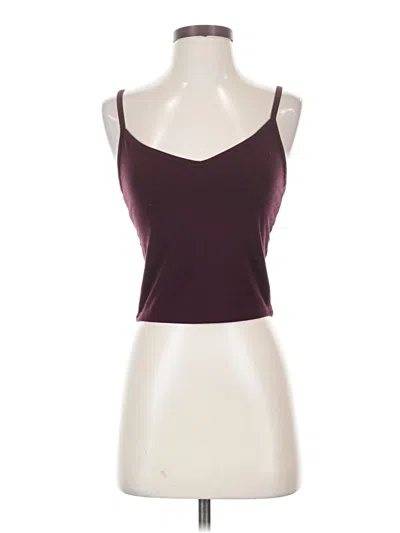 Pre-owned Forever 21 Tank Top Burgundy Strapless Neckline Tops