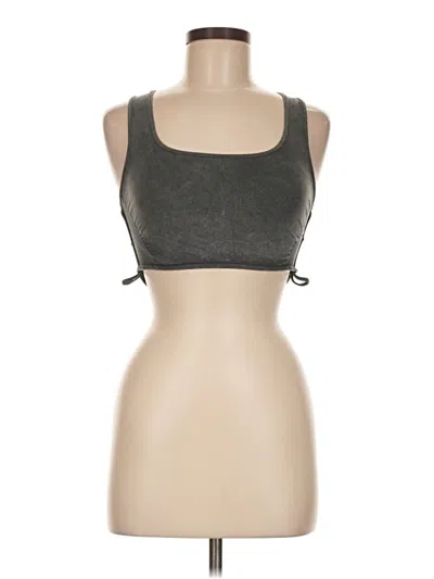 Pre-owned Forever 21 Tank Top Gray Halter Neckline Tops