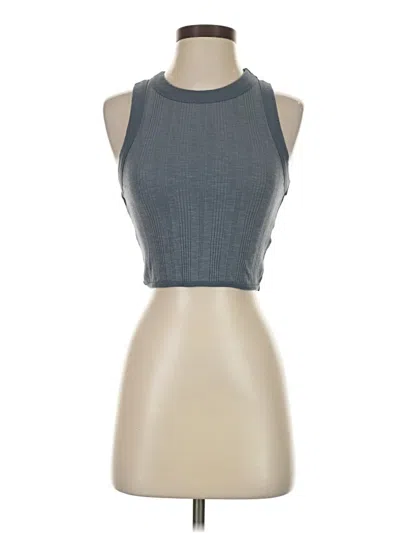 Pre-owned Forever 21 Tank Top Gray Halter Neckline Tops
