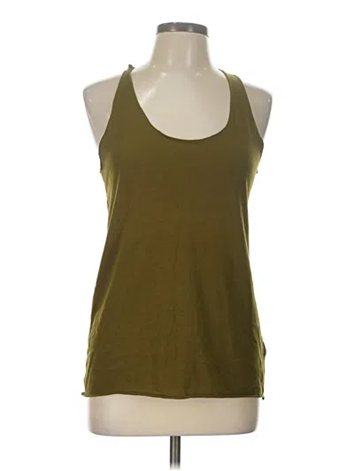 Pre-owned Forever 21 Tank Top Green Halter Neckline Tops