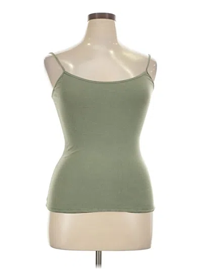 Pre-owned Forever 21 Tank Top Green Strapless Neckline Tops