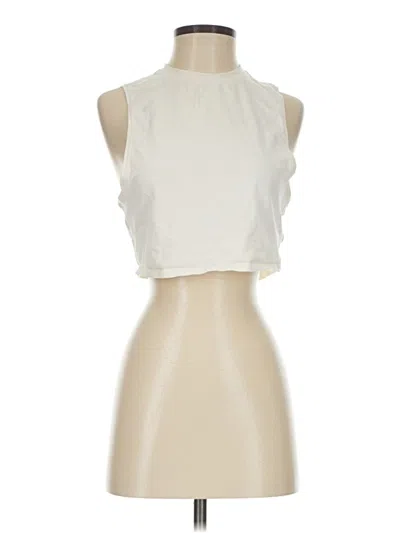 Pre-owned Forever 21 Tank Top Ivory Halter Neckline Tops