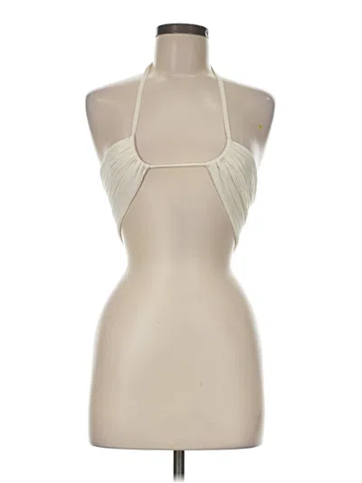 Pre-owned Forever 21 Tank Top Ivory Halter Neckline Tops